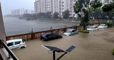 michaung cyclone   ಮಿಚುವಾಂಗ್  ಎಫೆಕ್ಟ್   ಸಂಪೂರ್ಣ ಮುಳುಗಿದ ಚೆನ್ನೈ   ರಾಜ್ಯದ ಈ ಭಾಗಗಳಲ್ಲೂ ಭಾರೀ ಮಳೆ