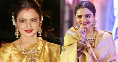 actress rekha  ʼ ನನಗೆ ಮೂರು ಮದುವೆಯಾಗಿದೆ ಅದಕ್ಕೇ ಹಣೆಗೆ ಸಿಂಧೂರ ಹಚ್ಚುತ್ತೇನೆ   ಸತ್ಯ ಬಿಚ್ಚಿಟ್ಟ ನಟಿ ರೇಖಾ 