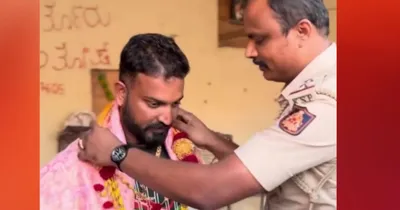 varthur santhosh  ಬಿಗ್‌ಬಾಸ್‌ ಸ್ಪರ್ಧಿ ವರ್ತೂರು ಸಂತೋಷ್‌ಗೆ ಸನ್ಮಾನ ಮಾಡಿದ್ದ ಎಸ್‌ಐ ರಾತ್ರೋರಾತ್ರಿ ಎತ್ತಂಗಡಿ